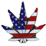 USA POT LEAF HAT/ JACKET PIN