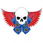 PISTON SKULL WINGS HAT/ JACKET PIN