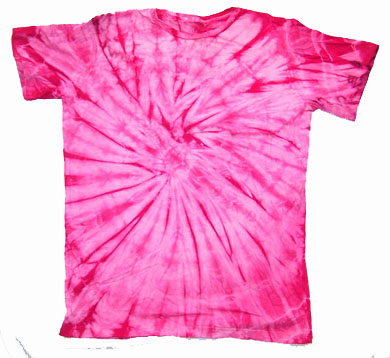 PINK SPIDER PETITE TYE DYED TEE SHIRT