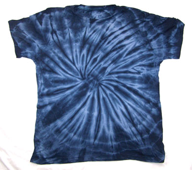 NAVY BLUE SPIDER PETITE TIE DYED TEE SHIRT * CLOSEOUT $ 1.95EA