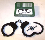 OFFICIAL POLICE BLACK STEEL HANDCUFFS