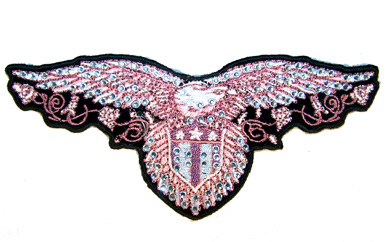 RHINESTONE EAGLE PATCH