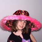 FLAMING FUZZY WIDE BRIM FUZZY PARTY HAT - CLOSEOUT $ 2.50 EA