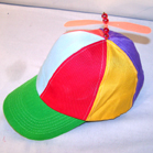 KIDS HELICOPTER HAT WITH PROPELLER