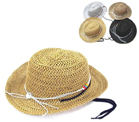 KIDS STRAW COWBOY HAT WITH HAT BAND