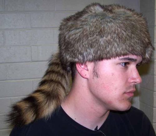 ADULT SIZE RACCOON TAIL HAT