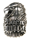 BORN WILD EAGLE HEAD BIKER RING