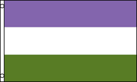 GENDERQUEER RAINBOW ( transgender ) 3x5 FLAG