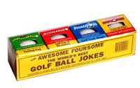 AWESOME 4 PACK ASST TRICK GOLF BALLS