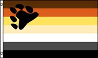 BEAR PAW RAINBOW PRIDE 3 X 5 FLAG