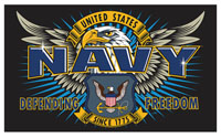 NAVY SPECIAL MISSION 3 X 5 DELUXE FLAG
