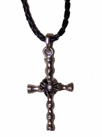 SPIDER ON CROSS ROPE NECKLACE *- CLOSEOUT  50 CENTS EA