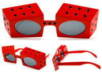 RED DICE PARTY EYE GLASSES