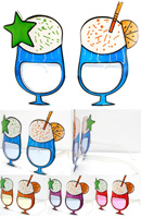 PINA COLADA PARTY EYE GLASSES *- CLOSEOUT $ 1 EA