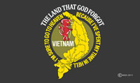 VIETNAM VET THE LAND THAT GOD FORGOT military 3 x 5 FLAG
