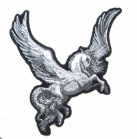 FLYING PEGASUS WITH WINGS 5 INCH PATCH