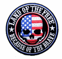 LAND OF THE FREE 4 INCH PATCH