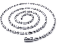 STAINLESS STEEL DELUXE BALL CHAIN NECKLACE