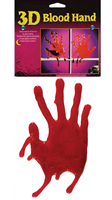 PAIR OF REALISTIC 3D GEL BLOODY HAND PRINTS