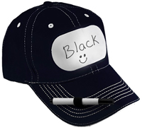 BILLBOARD SIGN DRAW ON BLACK BASEBALL HAT