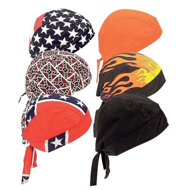 ASSORTED PREMIXED BANDANA CAPS /DOORAG HAT  CLOSEOUT .75 CENT EA