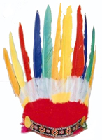 INDIAN STYLE FEATHER HEADDRESS