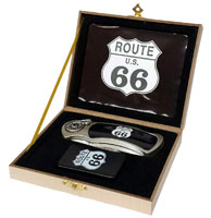ROUTE 66 KNIFE WITH LIGHTER IN BOX
