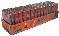 PACK OF 60 HEAVY DUTY AAA BATTERIES