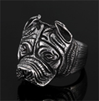 BULLDOG STAINLESS STEEL RING