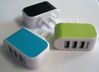 TRIPLE USB WALL PLUG IN PHONE CHARGER *- CLOSEOUT NOW $ 1.50 EA