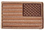 BROWN DESERT AMERICAN FLAG right arm 3 IN EMBROIDERED PATCH