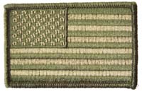 AMERICAN FLAG CAMOUFLAGE LEFT ARM 3 INCH PATCH