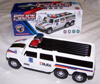 BATTERY OPER BUMP AND GO POLICE SUV CAR