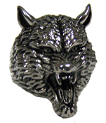 WEREWOLF HEAD WOLF STAINLESS STEEL BIKER RING