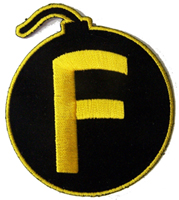 THE F BOMB EMBROIDERED 4 INCH PATCH