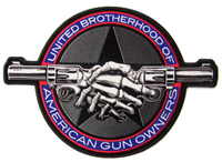 JUMBO UNITED BROTHERHOOD HAND SHAKE 11 INCH EMBROIDERED PATCH