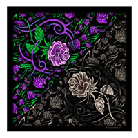 DELUXE TRIBAL ROSE BANDANA