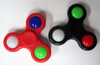 LIGHT UP MULICOLOR FINGER FIDGET HAND SPINNERS *- CLOSEOUT $2 EA