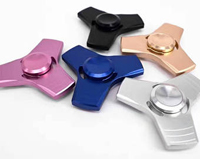 METAL ASSORTED COLOR FINGER FIDGET HAND FLIP SPINNERS * CLOSEOUT