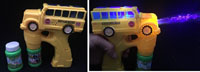 YELLOW SCHOOL BUS  BUBBLE MAKER GUN