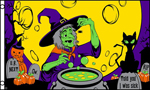 WITCH BREW HALLOWEEN 3 x 5 FLAG *