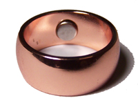 PURE COPPER MAGNETIC WEDDING BAND RING
