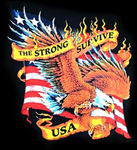 STRONG SURVIVE EAGLE SHORT SLEEVE TEE SHIRT