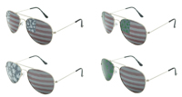 AMERICAN FLAG MARIJUANA POT LEAVES AVAITOR SUNGLASSES