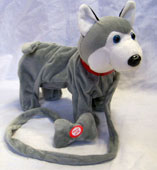 LARGE REMOTE CONTROL BATTERY OPERATED TOY WALKING HUSKY DOG