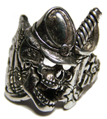 CIVIL WAR REBEL SOLDIER W SWORD BIKER RING