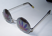 POT LEAF MIRROR REFLECTION SUNGLASSES