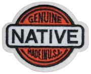 GENUINE NATIVE 3 1/2 IN EMBROIEDERED PATCH