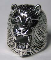 ROARING LION HEAD DELUXE BIKER RING *- CLOSEOUT NOW $ 3.75 EA