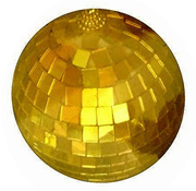 GOLD 4 IN PARTY disco REFLECTION MIRROR BALL